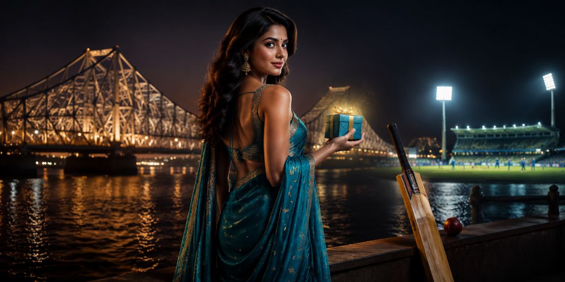 Indian woman enjoying safe betting responsibly